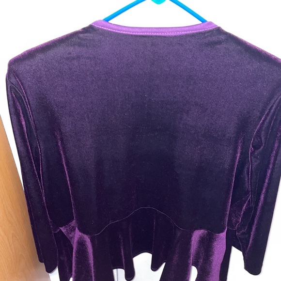LAURA | Purple outing long sleeve blazer (1XUS) - Picture 3 of 3